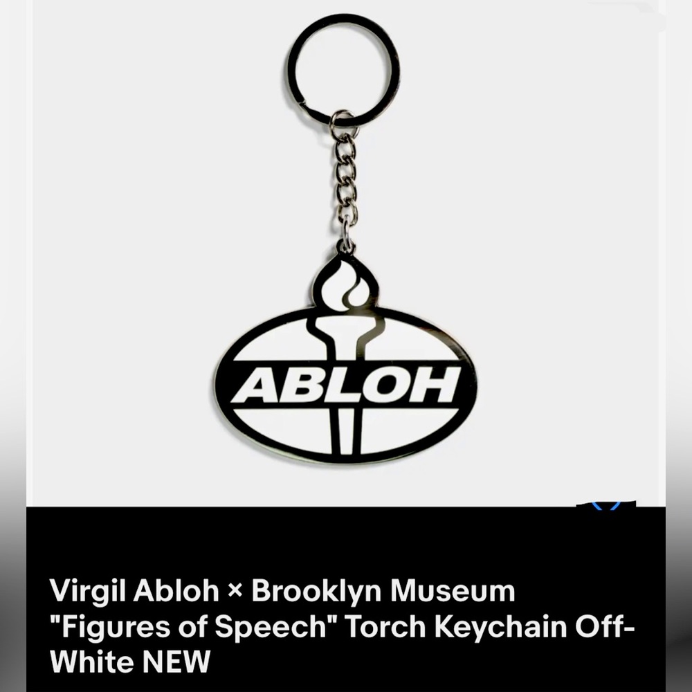 Virgil Abloh Church & State Figures Of Speech Sunroof Bklyn Museum key chain NEW